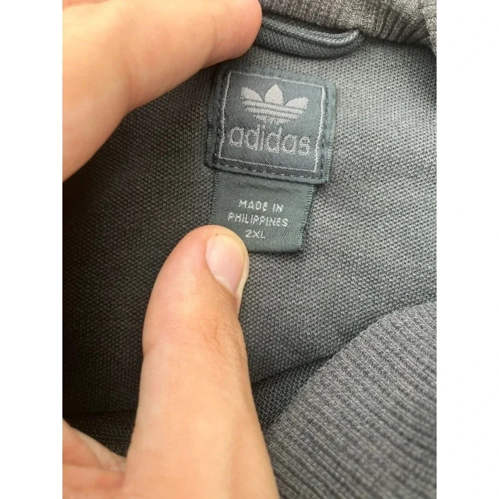VTG Adidas Track Jacket XXL Classic Trefoil SST Originals Black Beckenbauer
